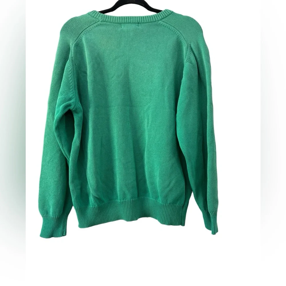 VTG LAMODE ACTIVE SPORTSWEAR Oldsmobile Scramble‎ Sweater 80s 90s Green XL Rare